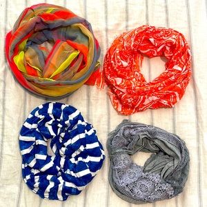 Set of 4 Summer Scarfs